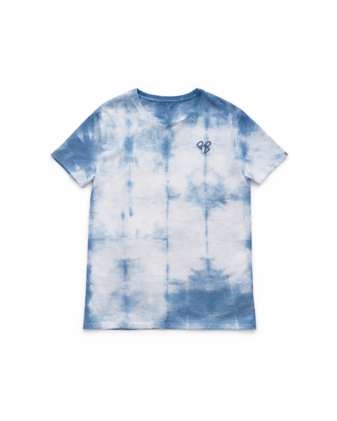 T-shirt shibori indigo teint à la main — Pièce unique PIERRE 2 PIERRE